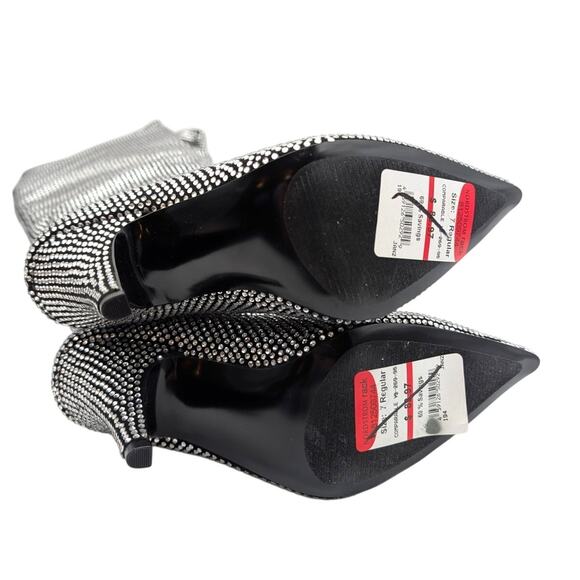 Steve Madden Bellamie Over the Knee Boot Women's Silver Size US7M EU37.5 - Picture 8 of 13